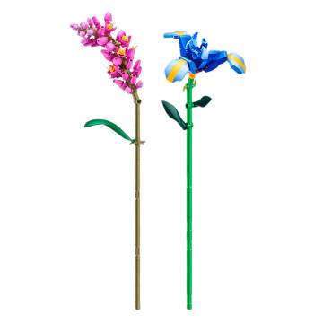 Конструктор MAX S1 Садові квіти Рожева квітка та ірис 237 деталей (83184GQ1/5)