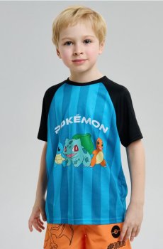 Футболка з принтом Pokemon - синій