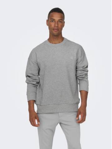 Only & Sons Світшот 22026662 Сірий Relaxed Fit Only & Sons Світшот 22026662 Сірий Relaxed Fit