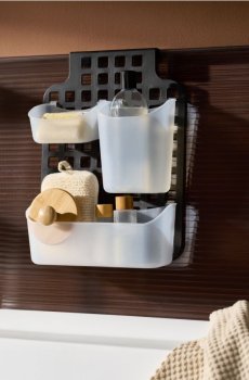 Підвісний душовий органайзер - чорний