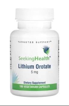 Литий оротат Seeking Health Lithium Orotate 5 мг, 100 капсул