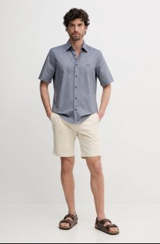 Хлопковая рубашка BOSS Orange