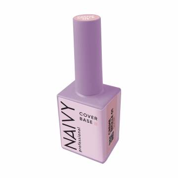 Камуфлирующая база для гель-лака Naivy Professional Cover Base Gliter 01 Creme Brulle, 15 мл Камуфлирующая база для гель-лака Naivy Professional Cover Base Gliter 01 Creme Brulle, 15 мл