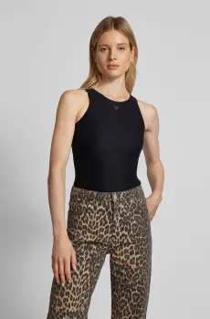 Женское черное боди Черный XS Guess W4YP46.KCDE0;JBLK