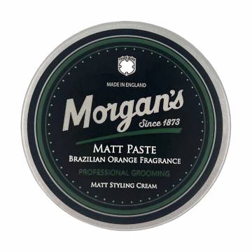 Мужская матовая паста для укладки волос Morgans Matt Paste Средняя фиксация, с ароматом бразильского апельсина, 75 мл Мужская матовая паста для укладки волос Morgans Matt Paste Средняя фиксация, с ароматом бразильского апельсина, 75 мл