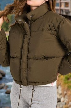 Квітована куртка puffer - жовто-зелений