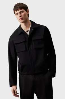 Мужская черная ветровка TECHNICAL BLOUSON Черный L Calvin Klein K10K113012
