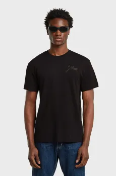 Мужская черная футболка Script Черный S G-Star RAW D26823,D976