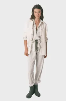 Женская белая пижама с узором (рубашка, брюки) Snoopy Белый M womensecret 3132127