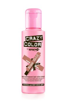 Уценка! Тинт-краска для волос Crazy Color Semi Permanent Hair Color Cream 73 Rose Gold, 100 мл