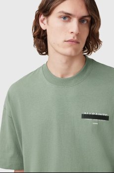 Хлопковая футболка AllSaints REDACT SS CREW