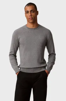 Мужской серый джемпер SUPIMA Серый M Calvin Klein LV040BM343