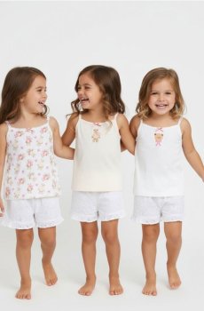 Бавовняні майки, набір з 3 - білий