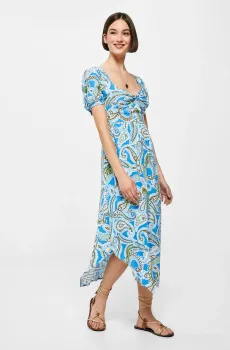 Женское платье с узором Разноцветный 36 SPRINGFIELD 7955253