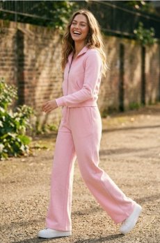 Широкі спортивні штани - рожевий