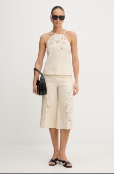 Штаны с добавлением льна Twinset