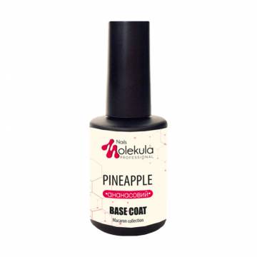 Цветное базовое покрытие для гель-лака Nails Molekula Professional Macaron Collection Base Coat, Pineapple , 12 мл Цветное базовое покрытие для гель-лака Nails Molekula Professional Macaron Collection Base Coat, Pineapple , 12 мл