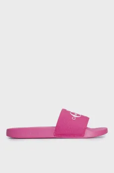 Женские розовые слайдеры SLIDE MONOGRAM Розовый 37 Calvin Klein YW0YW00103