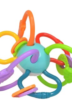 Уценка! Игрушка-погремушка Lindo Дуги, с рождения, 10*9*9 см (НЕ0190)