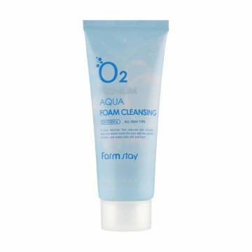 Кислородная пенка для умывания FarmStay O2 Premium Aqua Foam Cleansing, 100 мл Кислородная пенка для умывания FarmStay O2 Premium Aqua Foam Cleansing, 100 мл