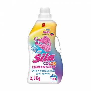 Суперконцентрат для стирки цветных вещей Sila Color, 100 стирок, 2.5 кг Суперконцентрат для стирки цветных вещей Sila Color, 100 стирок, 2.5 кг