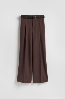 Reserved - Штани з ременем - коричневий - 506HV-88X