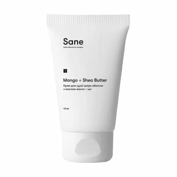 Крем для лица Sane Mango + Shea Butter с маслом манго и ши, для сухой кожи, 40 мл Крем для лица Sane Mango + Shea Butter с маслом манго и ши, для сухой кожи, 40 мл