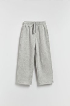 Reserved - Трикотажні штани з бавовною - світло-сірий - 146FI-09M
