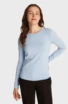 Женский голубой джемпер COMFORT KNIT C-NK SLIM SWEATER Голубой XS Calvin Klein K20K208031