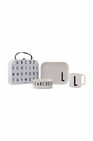 Детский набор для завтрака Design Letters Classics in a suitcase L (4 pack) Детский набор для завтрака Design Letters Classics in a suitcase L (4 pack)