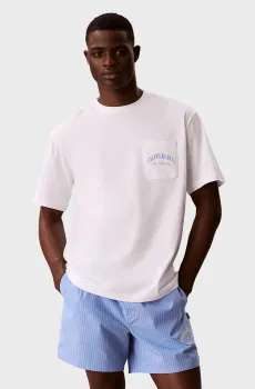 Мужская пижама (футболка, шорты) HERITAGE Голубой XL Calvin Klein LV00NM3016