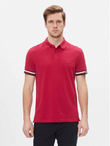 Tommy Hilfiger Поло Monotype Flag MW0MW33585 Червоний Slim Fit Tommy Hilfiger Поло Monotype Flag MW0MW33585 Червоний Slim Fit
