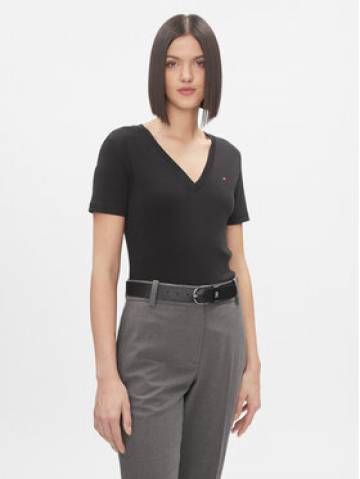 Tommy Hilfiger Футболка New Cody WW0WW40584 Чорний Slim Fit Tommy Hilfiger Футболка New Cody WW0WW40584 Чорний Slim Fit