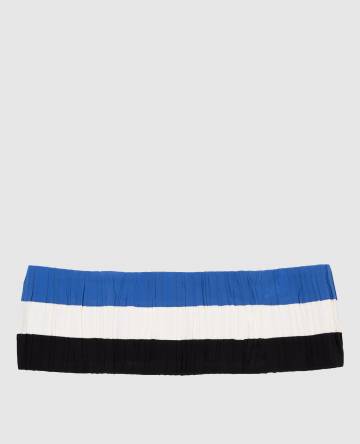 Пояс из шелка в полоску