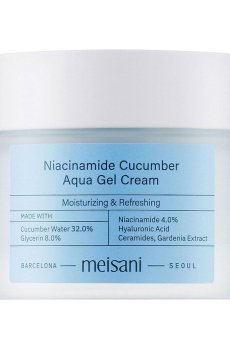 Увлажняющий крем-гель для лица meisani Niacinamide Cucumber Aqua Gel Cream, 50 мл