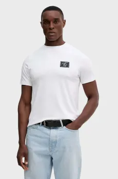 Мужская белая футболка Белый M Karl Lagerfeld 554235.755421;10