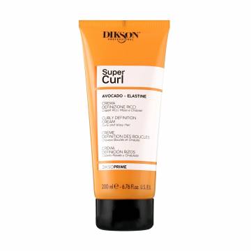 Крем Dikson DiksoPrime Super Curl Curly Definition Cream для вьющихся и волнистых волос, с авокадо и эластином, 200 мл Крем Dikson DiksoPrime Super Curl Curly Definition Cream для вьющихся и волнистых волос, с авокадо и эластином, 200 мл