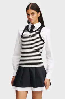 Женская майка в полоску IKON Разноцветный XS Karl Lagerfeld A3W17079