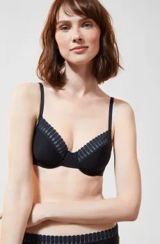 Женский черный бюстгальтер с мягкой чашкой NEO Черный 70C Etam 6520274