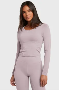 Женский пудровый лонгслив UA Vanish Seamless LS Розовый L Under Armour 1379150-015