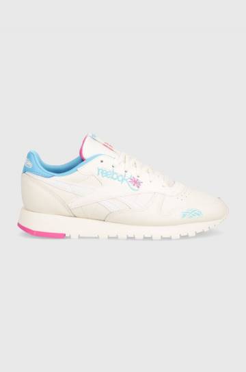Кожаные кроссовки Reebok Classic Classic Leather цвет бежевый 100074620 Кожаные кроссовки Reebok Classic Classic Leather цвет бежевый 100074620