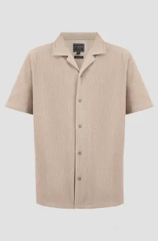 Мужская бежевая рубашка с узором Бежевый L Guess M5GP21.KCRY0;A90N