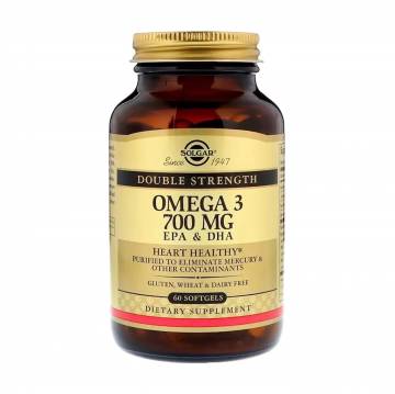 Омега-3 Solgar Omega-3 EPA & DHA 700 мг, 60 капсул Омега-3 Solgar Omega-3 EPA & DHA 700 мг, 60 капсул