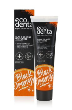 Отбеливающая зубная паста Ecodenta Black Orange Whitening Toothpaste с апельсином, 100 мл