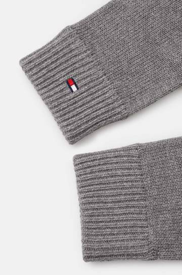 Перчатки Tommy Hilfiger мужские цвет серый AM0AM12845 Перчатки Tommy Hilfiger мужские цвет серый AM0AM12845