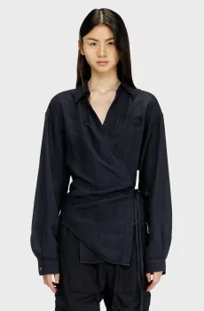 Женская черная рубашка CAMICIA Черный 42 Diesel A21995 0PGBS