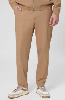 Мужские бежевые брюки Бежевый 54 BOSS 50546063;260