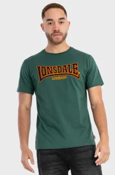 Мужская зеленая футболка Зеленый L Lonsdale 111001