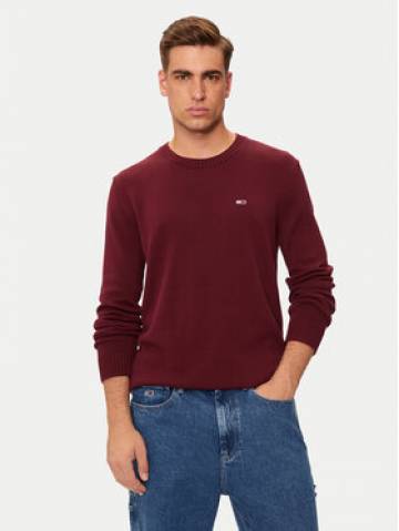 Tommy Jeans Светр Essential DM0DM18370 Бордовий Slim Fit Tommy Jeans Светр Essential DM0DM18370 Бордовий Slim Fit
