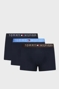 Мужские темно-синие боксеры (3 шт) TRUNK WB Синий S Tommy Hilfiger UM0UM03181